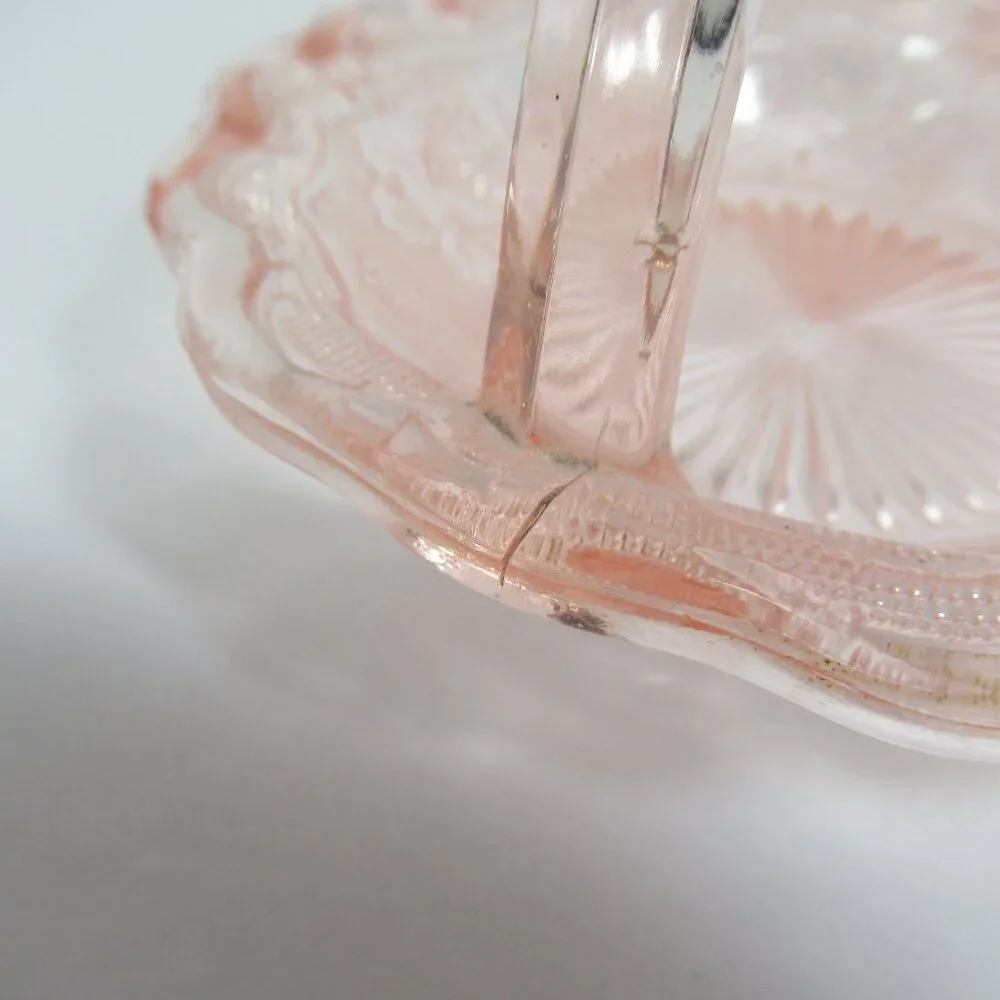 Vintage Pink Westmoreland Basket